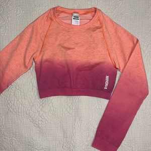 Gymshark long sleeve crop top